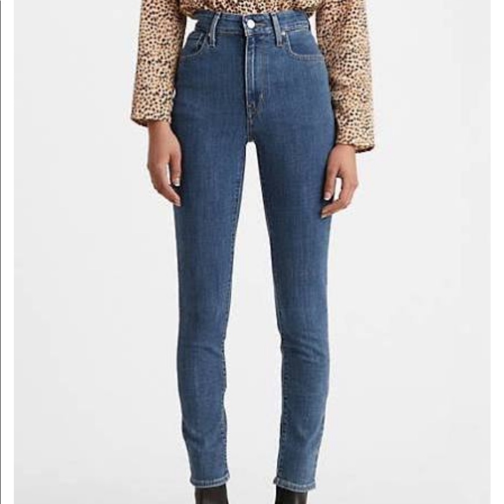 Levi’s 721 high rise skinny jean in lapis trot - Picture 6 of 15